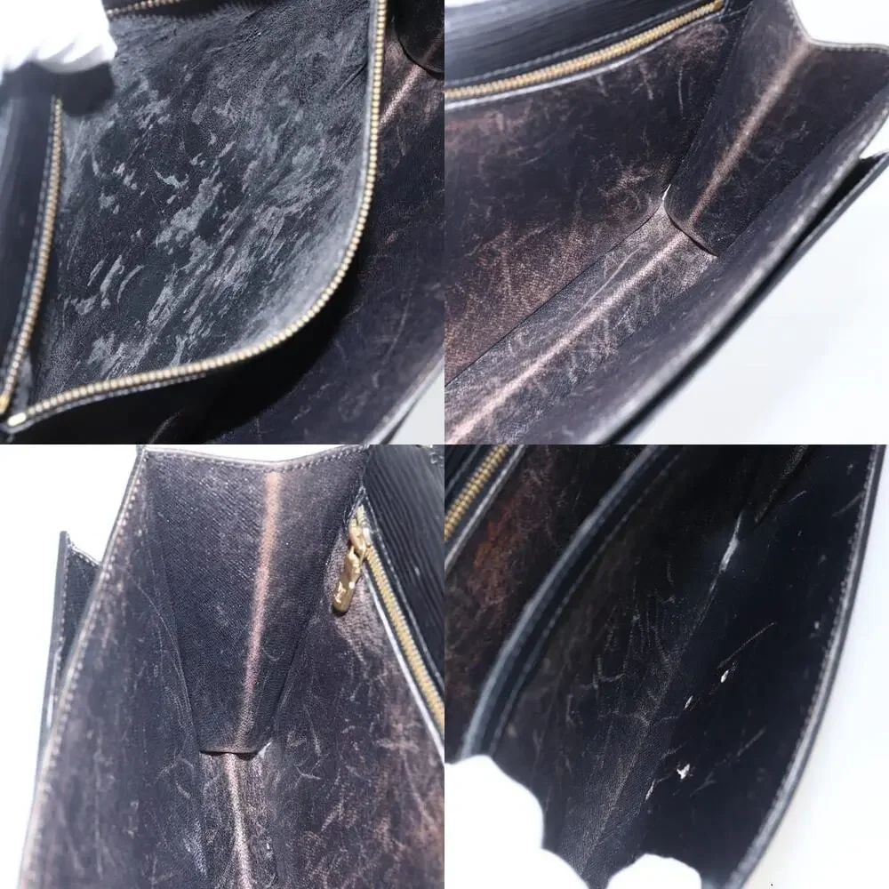Louis Vuitton Epi Serie Dragonne Clutch Bag Black Noir